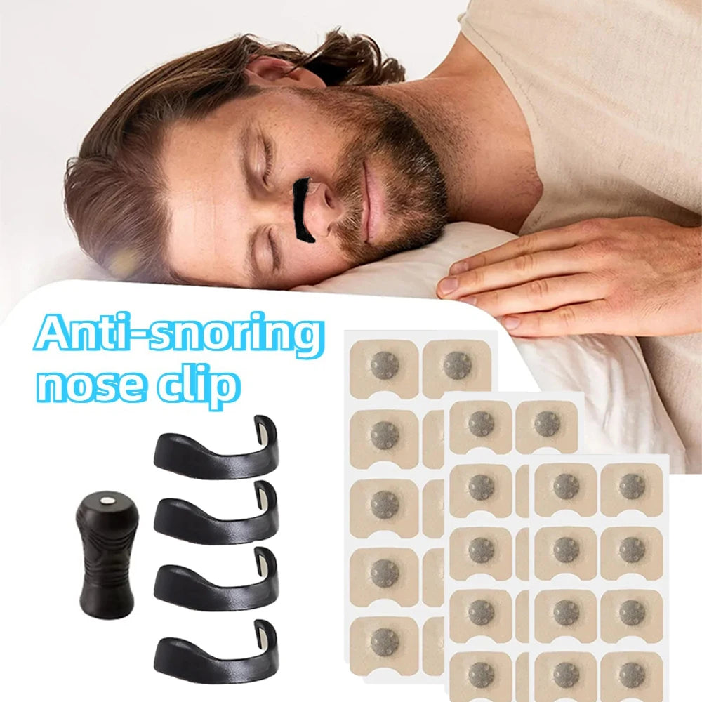 Magnetic Nasal Dilator anti Snoring Nose Strips,Boost Oxygen Intake,Sleep Nasal Breathing Dilators Starter Kit